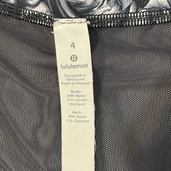Lululemon Luxtreme Define Jacket Night Garden Ice Floral Women's 4 Black Gray - Picture 15 of 16